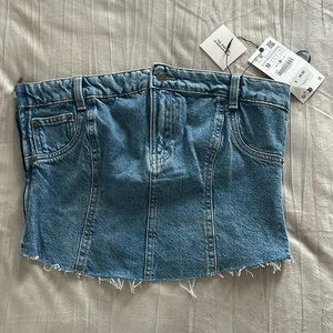 NEW ZARA JEANS TOP